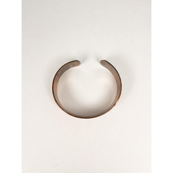 Vintage copper Native American Cuff - Picture 5 of 7